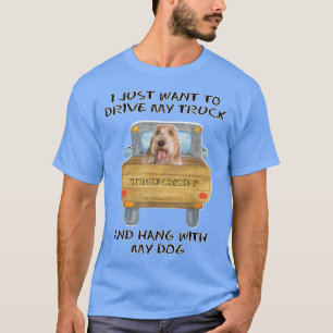 Truck Driving Dog Petits Bassets Griffons Vendeen  T-Shirt