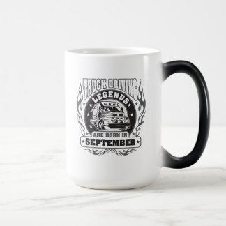 Truck Driving Legends Are Born In September Color Morph Mug