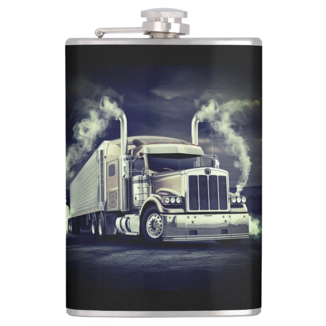  Truck Driving Pro Flask (Front)