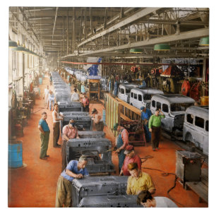 Truck - Factory - Some assembly required 1942 Ceramic Tile