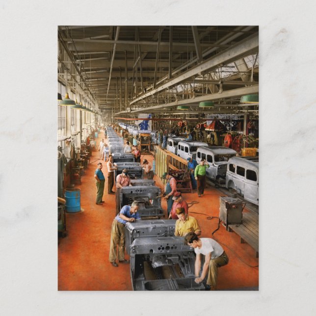 Truck - Factory - Some assembly required 1942 Postcard (Front)