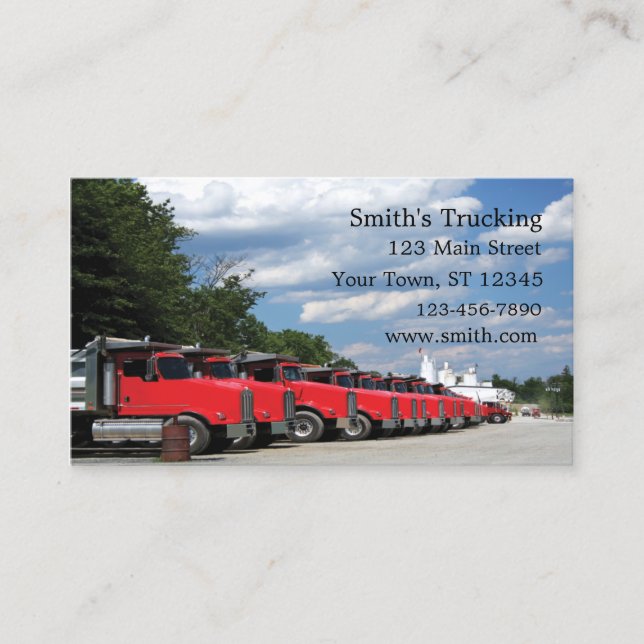 Truck Fleet Business Card (Front)