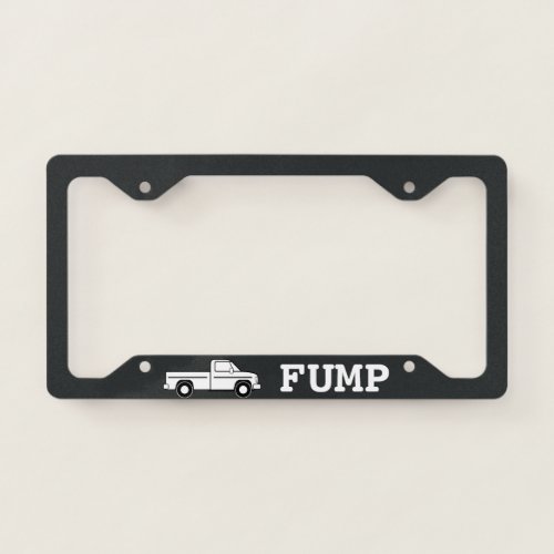 Truck Fump License Plate Frame