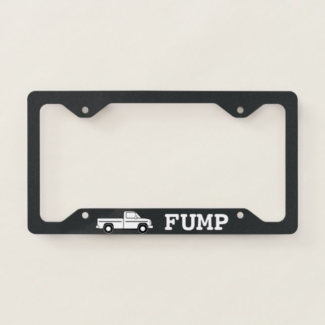 Truck Fump License Plate Frame (Front)
