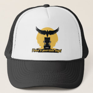 Truck Guardian Angel Protection Faith Road Journey Trucker Hat