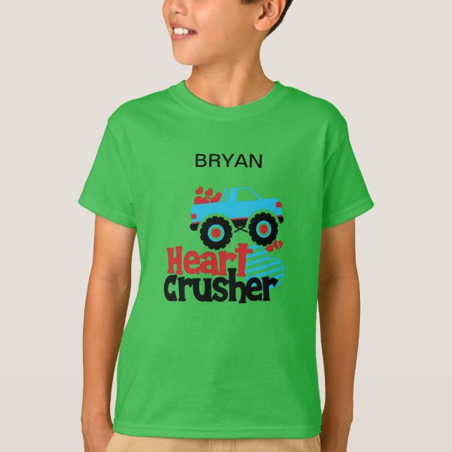 "TRUCK HEART CRUSHER"  T-SHIRT (Front)