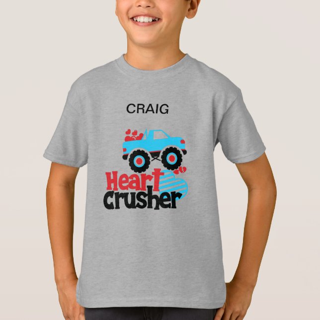"TRUCK HEART CRUSHER"  T-SHIRT PERSONALIZED (Front)