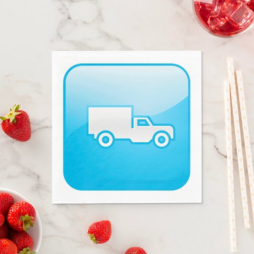 Truck Icon Paper Napkins