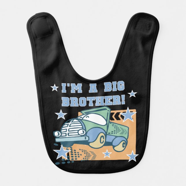 Truck I'm a Big Brother Bib (Front)