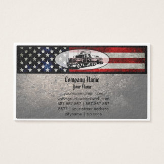 Old Truck Business Cards Templates Zazzle Truck In American Flag Background Business Card