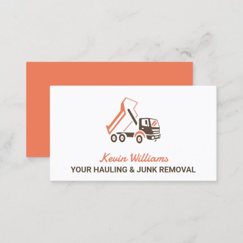 Truck Junk Removal Business Card