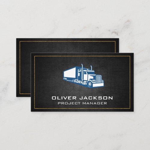 Truck Logo  Industrial Business Card