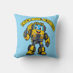 Truck Mode Activated Kids Toys & Apparel Throw Pillow