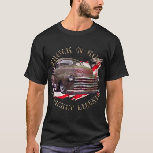 Truck n Roll 50_ties CHevy pickup truck T_Shirt