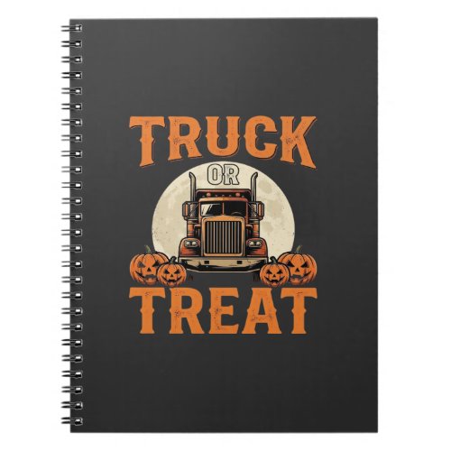 Truck or Treat Halloween Semi Truck Design_1 Notebook