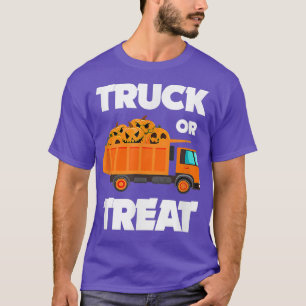 Truck Or Treat Pumpkins Toddler Boys Halloween Kid T-Shirt