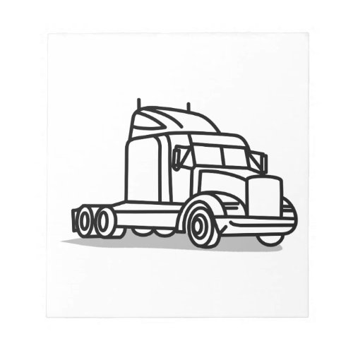 Truck Outline Notepad