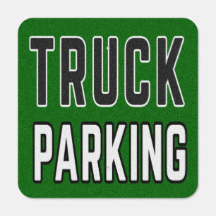 Truck Parking Metal Sign