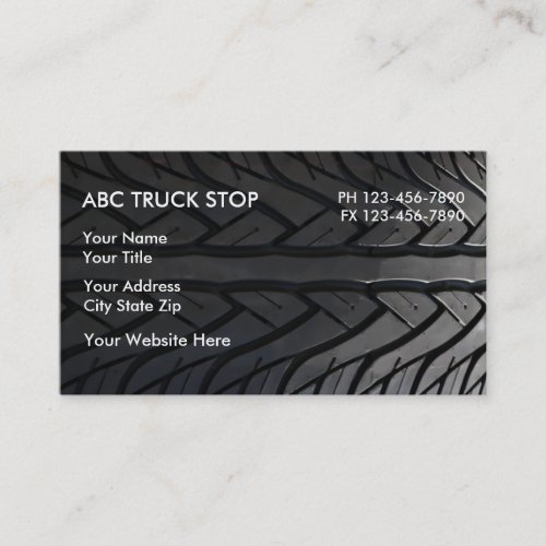 Truck Stop Business Cards