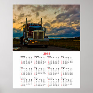 Truck Stop Sky 2014 calendar Poster