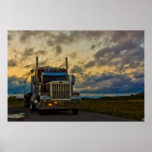 Truck Stop Sky fine art print | Zazzle