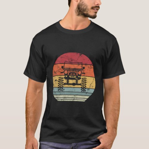 Truck Sunset 4X4 Car Off Road T_Shirt