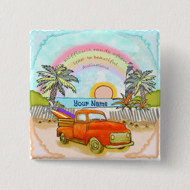 Truck Surfer  Lighthouse button (Front)