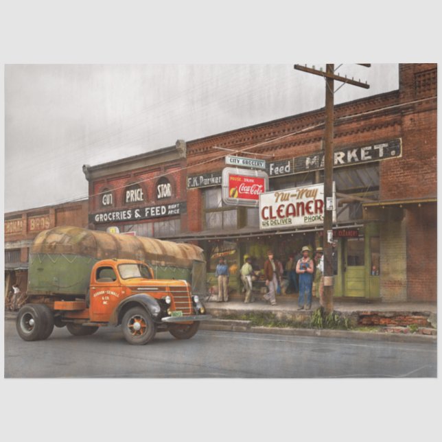 Truck - The city grocer 1939 Tissue Paper (Front)