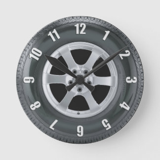 Truck Tire Lorry Tyre Truckers Art Clock