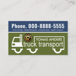 Truck Transport Frame Delivery Business Card