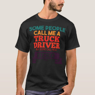 Truck transport logistics driver highway bisexual  T-Shirt