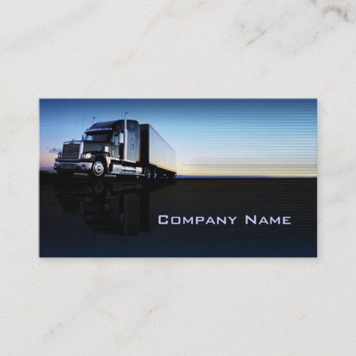 Truck _ transportation  logistics business card