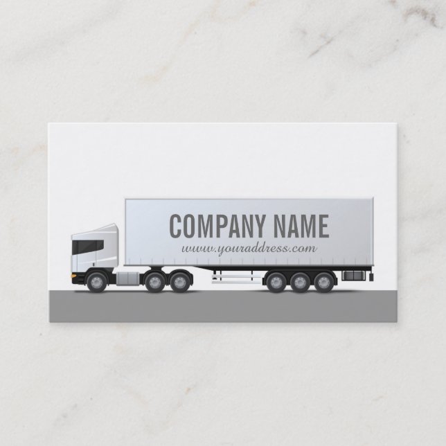 Truck - Transportation & Logistics Simple Card (Front)