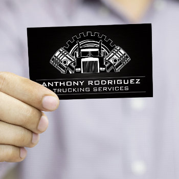 Truck | Trucking Services | Logistics Business Card by lovely_businesscards at Zazzle