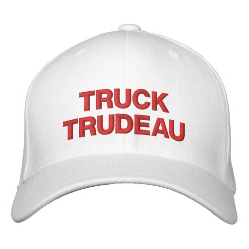 Truck Trudeau funny Canadian truckers anti Trudeau Embroidered Baseball Cap