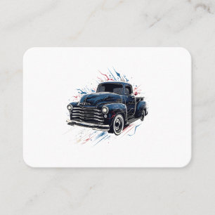 Truck Vintage Old Classic School American Pickup R Business Card