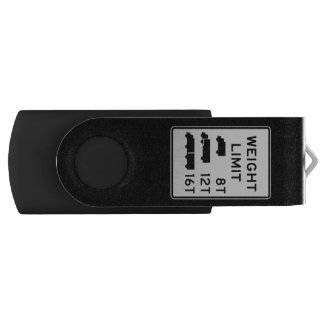 Truck Weight Limit Road Sign Flash Drive