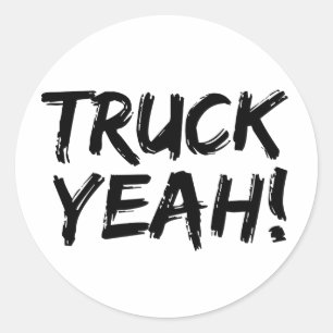 Truck Yeah Classic Round Sticker