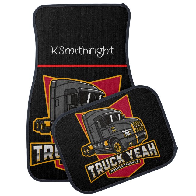 Truck Yeah! Mother Trucker Energy Car Floor Mat (Set)