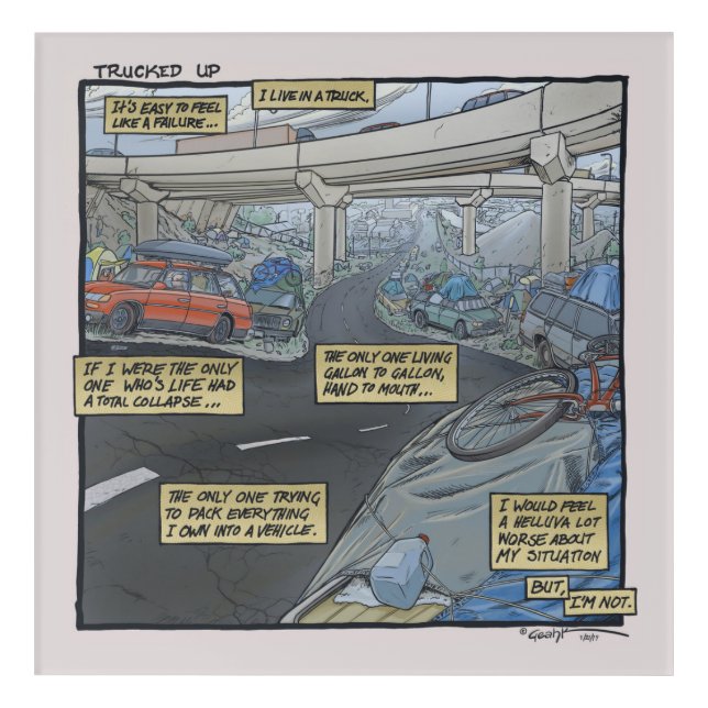 Trucked Up #7 Not Alone Acrylic Print (Front)