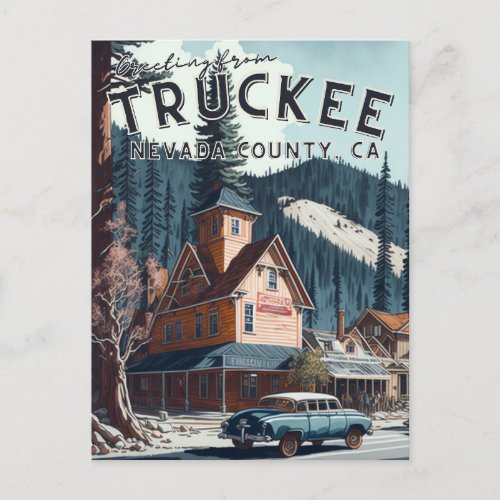 Truckee CA Postcard