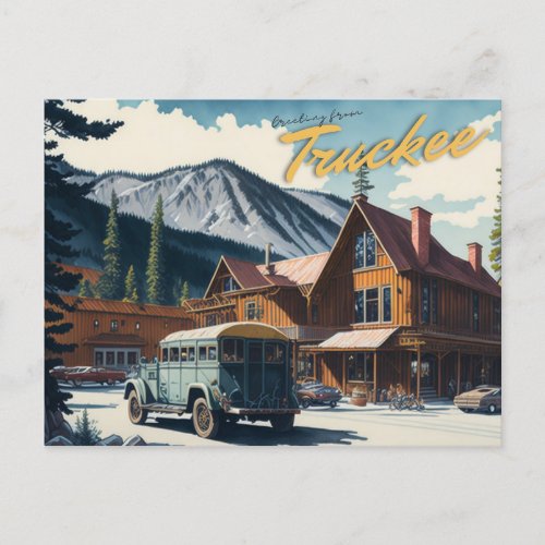 Truckee CA Postcard