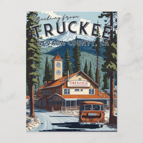 Truckee CA Postcard