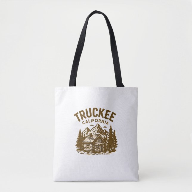 Truckee, CA Souvenir Tote Bag (Front)