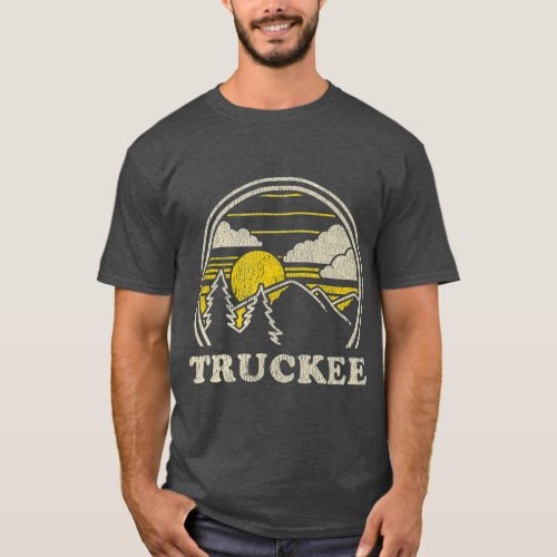 Truckee California CA  Vintage Hiking Mountains T_Shirt
