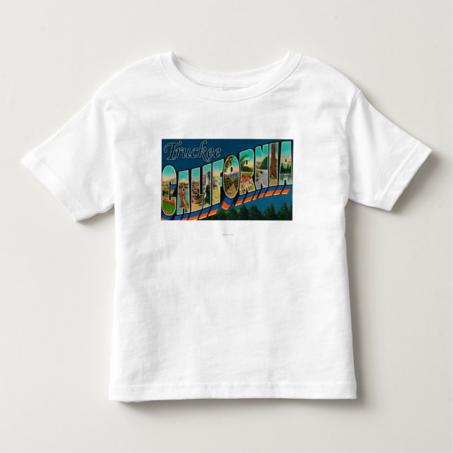 Truckee, California - Large Letter Scenes Toddler T-shirt (Front)