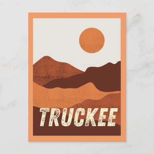 Truckee California Mountains Landscape Postcard