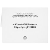 Truckee California Mural 2012 Cards (Back Horizontal)