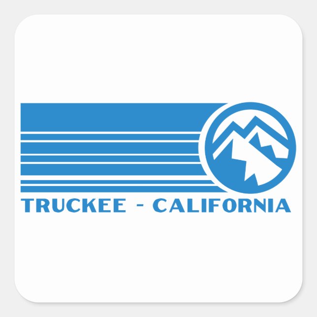 Truckee California Square Sticker (Front)