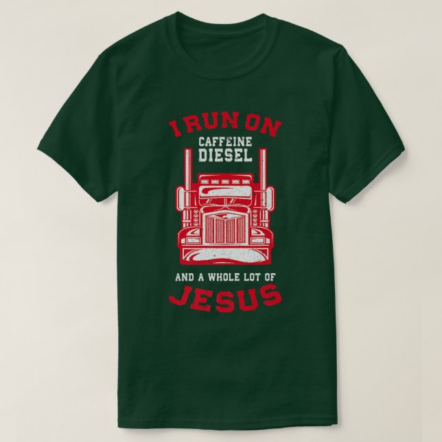 Trucker Accessories for Truck Driver & Diesel Love T-Shirt (Design Front)